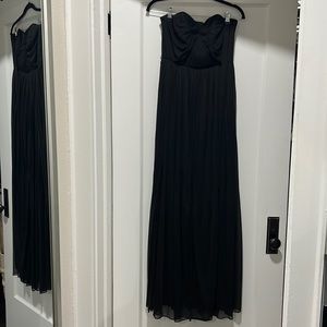 David’s bridal black bulrushes maids dress